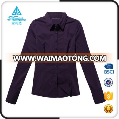 New design office mature ladies sexy fashion sample women formal shirts blouse with Spandex